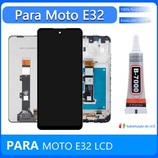 6.5" Original Tela Frontal Display Para Motorola Moto E32 E32s Compatível Xt2227 Xt2229 Xt2231 Lcd