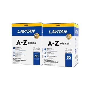 Multivitamínico Lavitan AZ 30 Comprimidos Com 2 Caixas