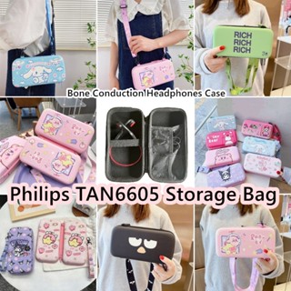 【 Fast Shipment 】 for Philips TAN6605 Caixa De Fones De Ouvido De Condução Óssea Desenhos Animados Criativos Da Moda Para Bolsa De Transporte De Bolsas De Armazenagem Portáteis