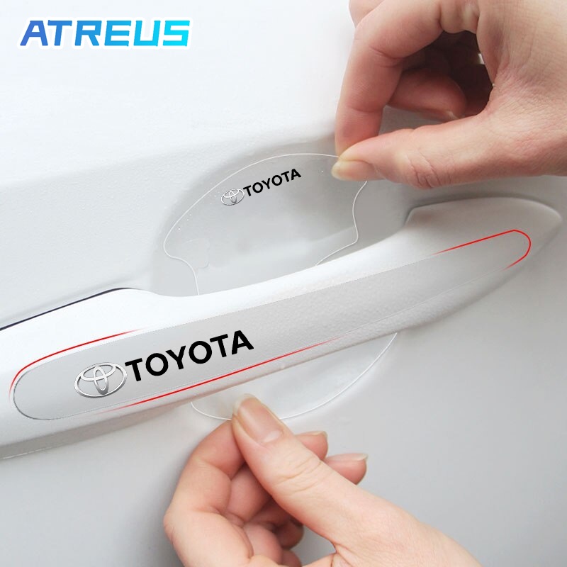 8 Peças Para Toyota Do Carro Película De Proteção Maçaneta Da Porta Decalque Etiqueta Transparente Toyota Corolla Cross Hilux Yaris Etios RAV4 Bandeirante em Oferta na Shopee