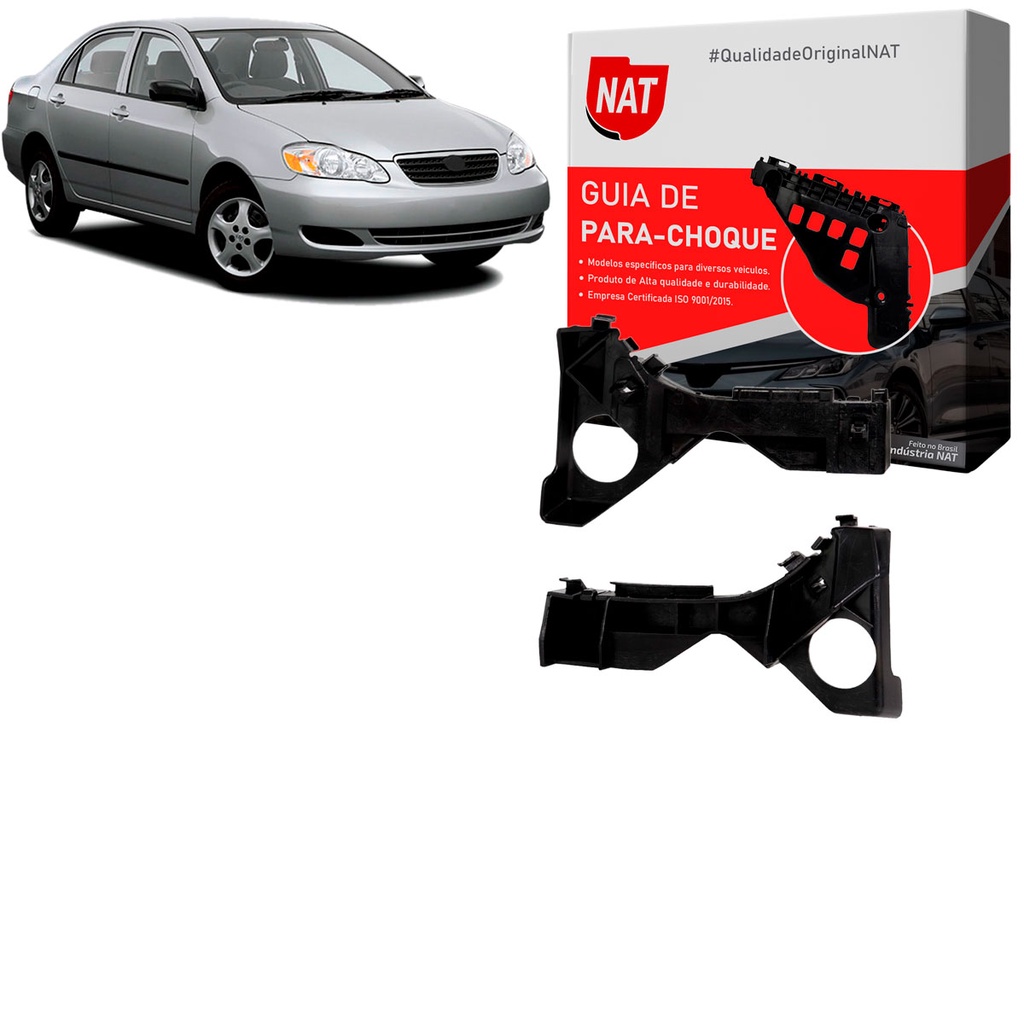 Par Suporte Parachoque Corolla 2003 Até 2008 E Fielder 2004 Até 2008 Dianteiro em Oferta na Shopee