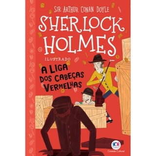 Livro Sherlock Holmes ilustrado - A liga dos cabeças vermelhas