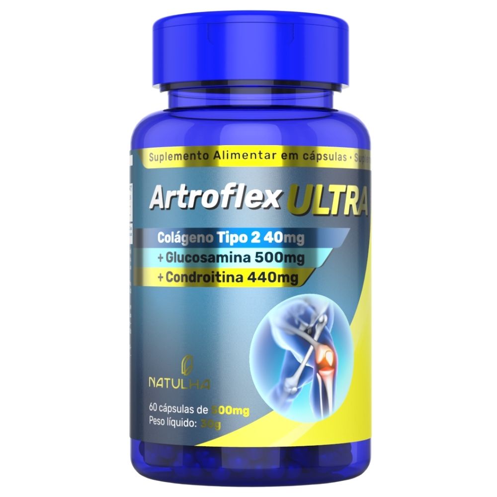 ArtroFlex ULTRA ( Glucosamina, Condroitina e Colágeno Tipo 2) 60 cápsulas - Natulha em Oferta na Shopee