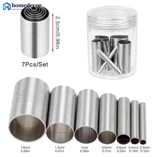 HOMEDECOR 7pcs Ferramentas De Cerâmica De Corte Oco Com Furo Redondo Barro Polimérico Extrusora Caixa De Armazenagem P9T7