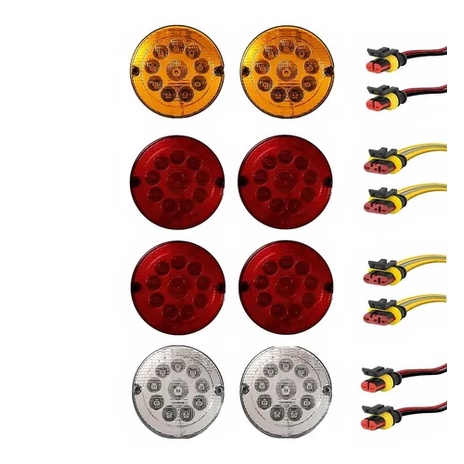 Jg Lanterna Traseira Onibus Marcopolo Cma Cometa Caminhao 155mm Led 24VT