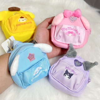 Bolsa Sanrio Plush Para Pulsos Kuromi My Melody Cinnamoroll Fone De Ouvido Moedas Mini em Oferta na Shopee