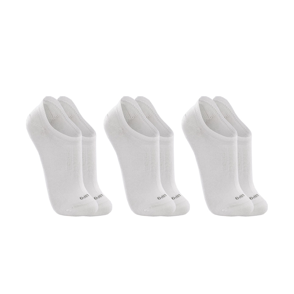 Kit 3 Pares de Meias Cano Invisível Algodão 3270 - Branco - Men Clothes