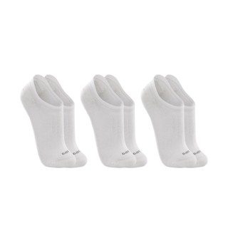 Kit 3 Pares de Meias Cano Invisível Algodão 3270 - Branco