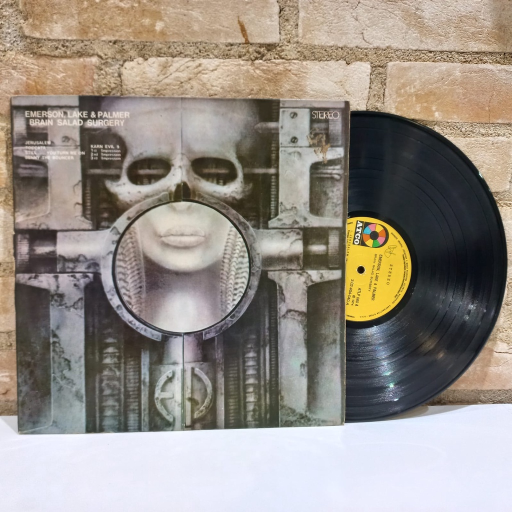 Vinil LP Emerson, Lake & Palmer Brain Salad Surgery 1974
