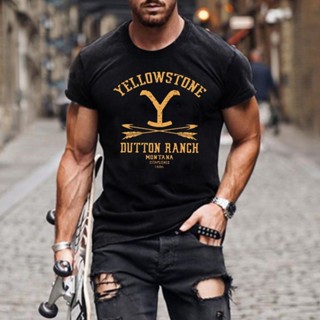 Camisa Yellowstone T Man Dutton Ranch National Park Roupas