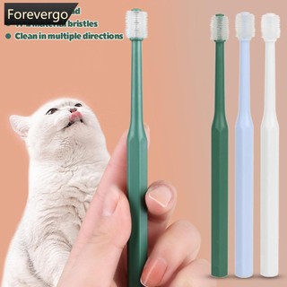 FOREVERGO 360 Escova De Limpeza Oral Para Animais Domésticos Cães E Gatos Super Macia De Nylon Dentes B5J7
