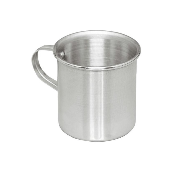 Caneca De Aluminio Polido Resistente com alça 300 ...