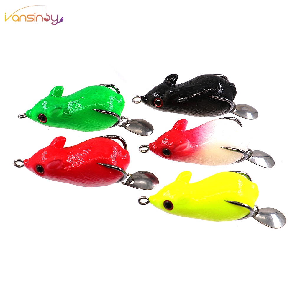 Umpan Casting Katak 5cm/9.5g Rã Mole Lure Mouse Mini Thunder Isca