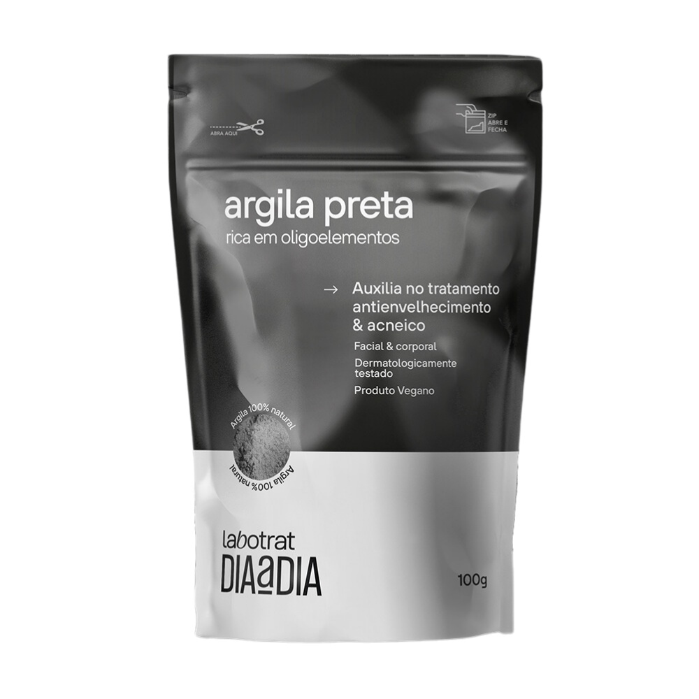 Argila Preta Pó Anti-idade Facial Corporal Labotrat 100g em Oferta na Shopee