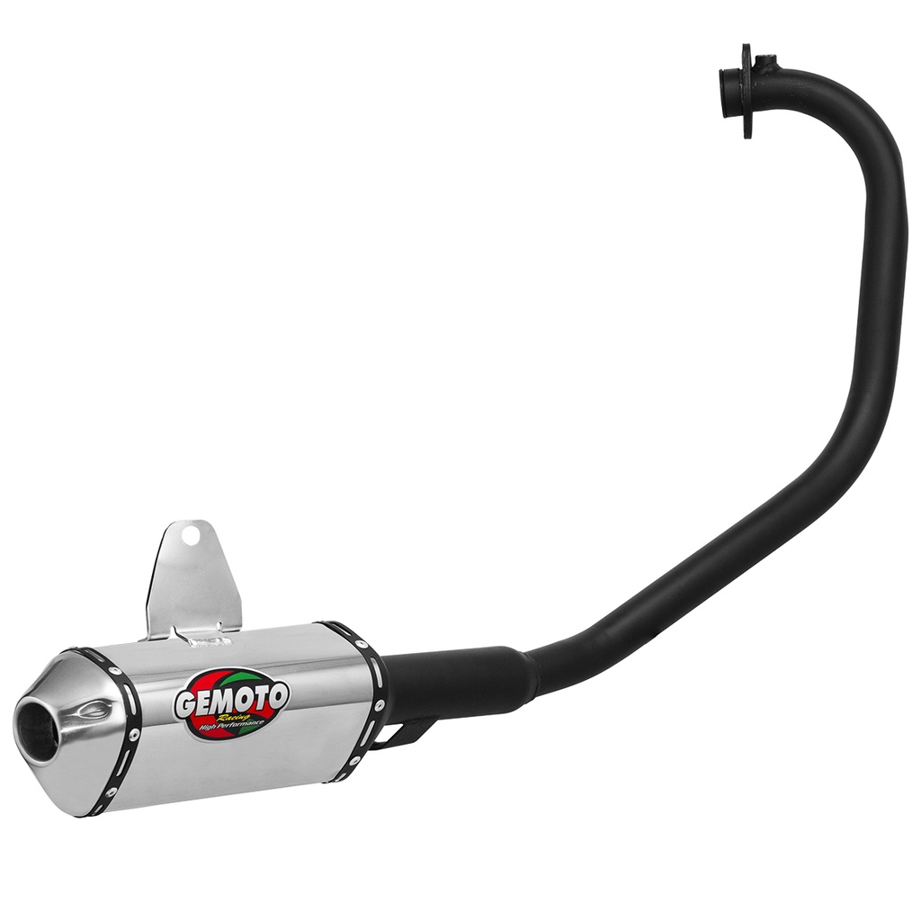 Escapamento Gemoto Racing 3 Trioval [Curva Preta] Fazer 150 2013/22 / Factor 125/150 2018/22