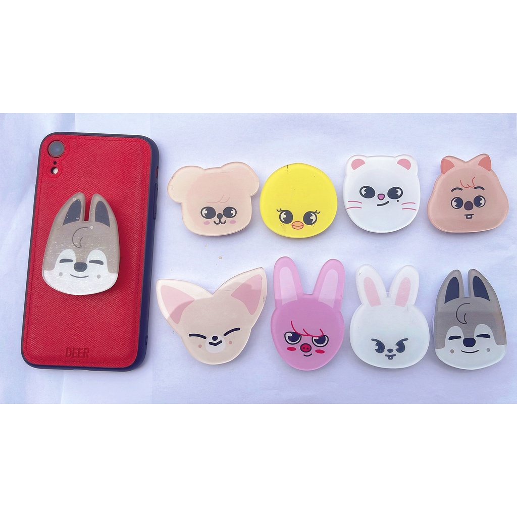 Kpop Stray Kids SKZ Cartoon Lazy Stand Suporte Para Telefone Acrílico A Vitória SMART TOK em Oferta na Shopee