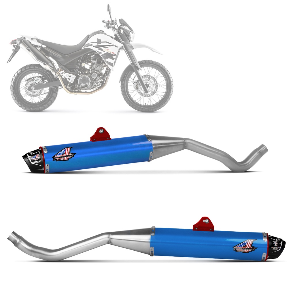 Ponteira Escape Pro Tork Powercore 4 Dupla Para Moto Xt 660 2005 a 2018