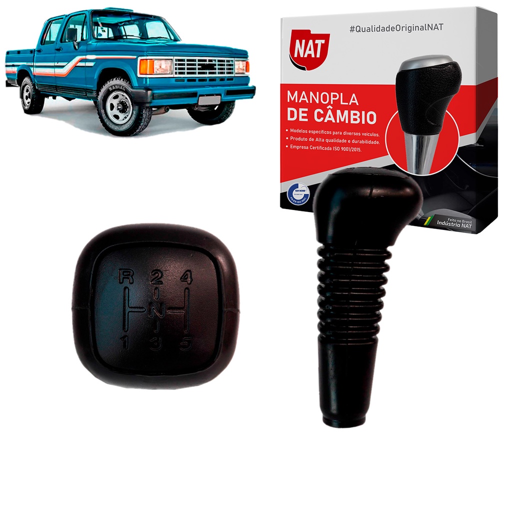 Manopla de Câmbio D-20 1988 Até 1993 C/ 5 Marchas S/ Resina em Oferta na Shopee