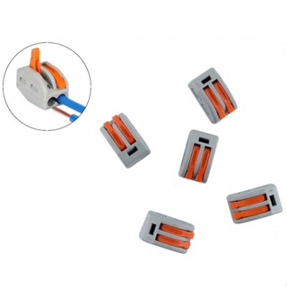 10 Peças Emenda Elétrica Conector Tipo Borne 2 Fios