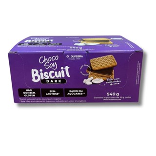 Choco Soy Biscuit Dark Un 30g - Display Com 18 Unidades