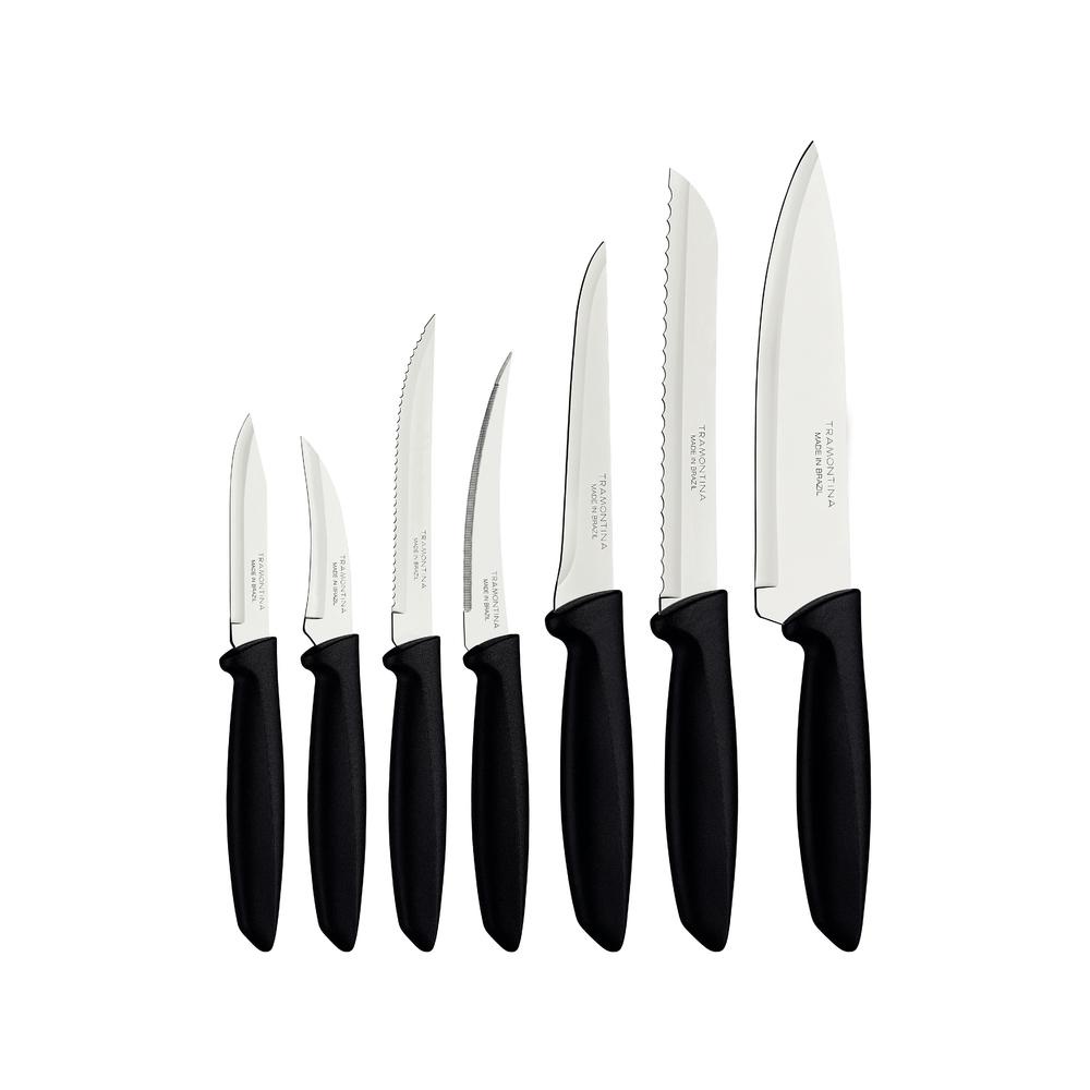 Jogo De Facas Tramontina Plenus 7 Peças Aço Inox em Oferta na Shopee