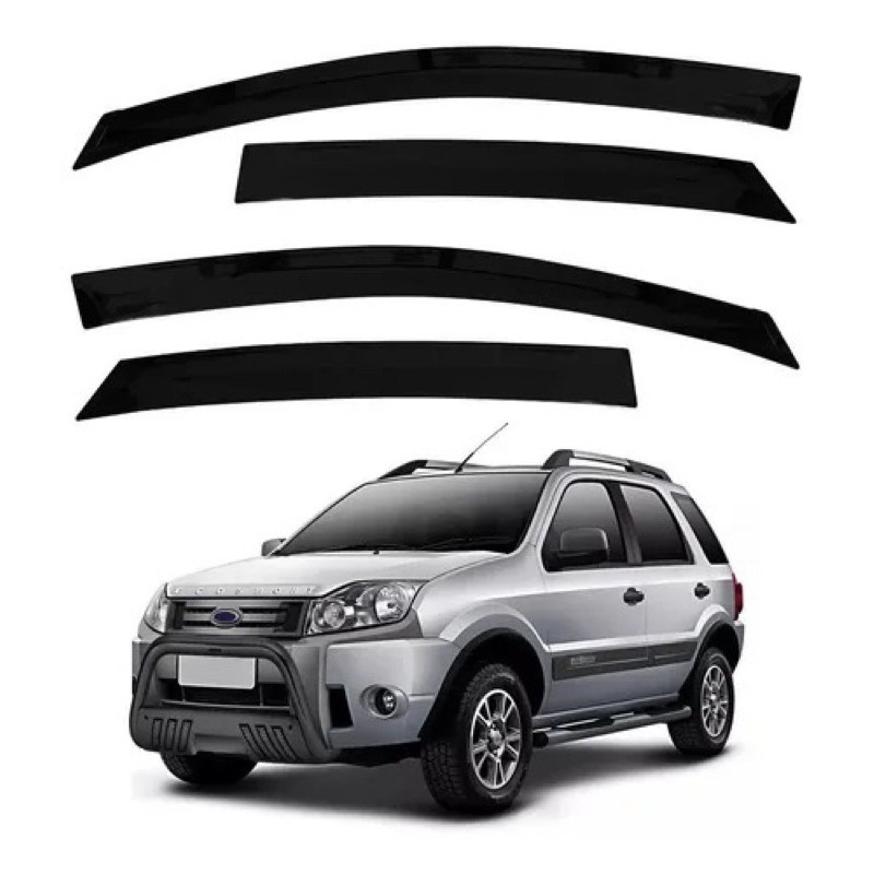 Defletor Calha de Chuva Ecosport 2003 a 2012 4 Portas Ecoflex