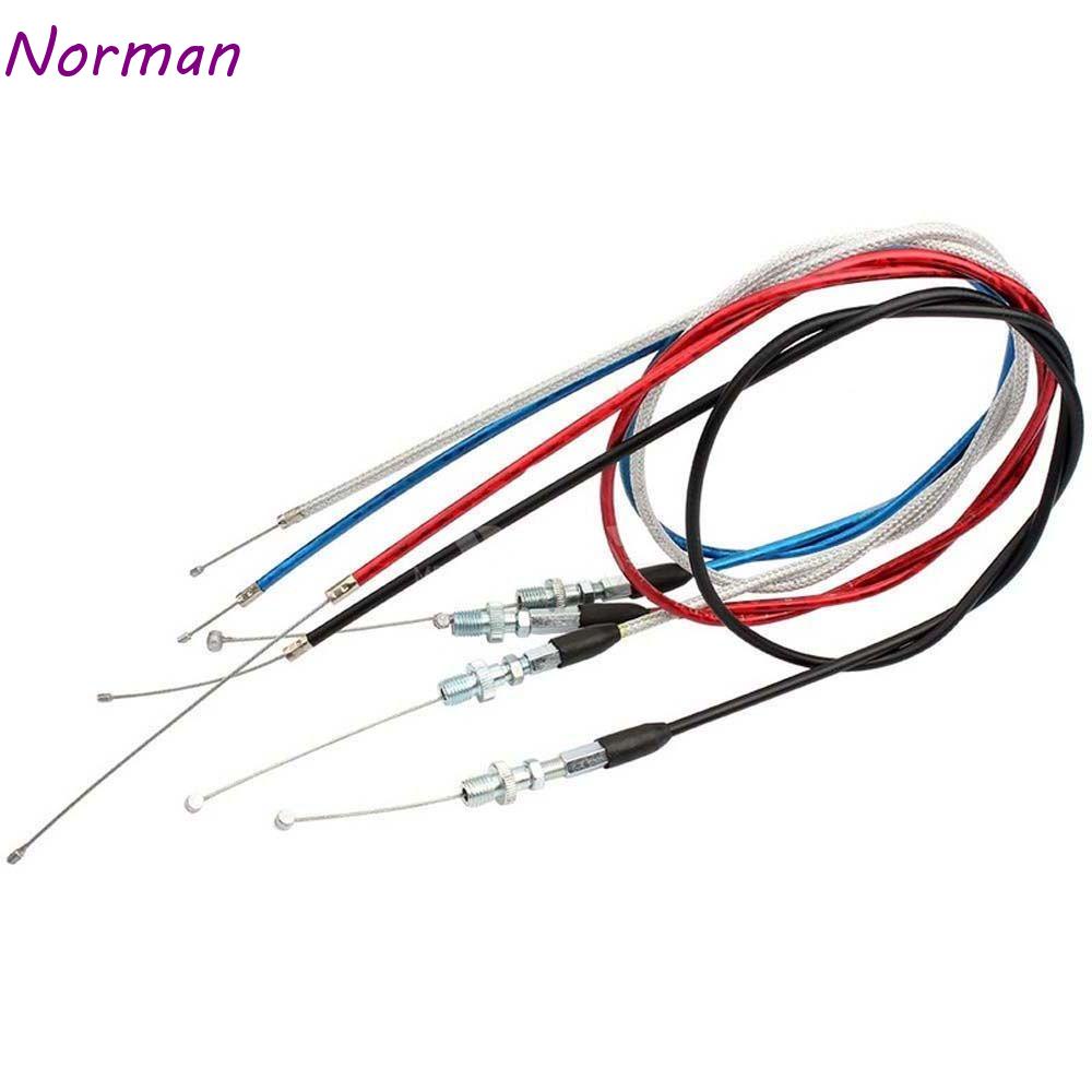 Cabo De Acelerador Universal Para Motocicleta NORMAN Fio De Aço Óleo De Parafuso Grande Especial Conector Motor