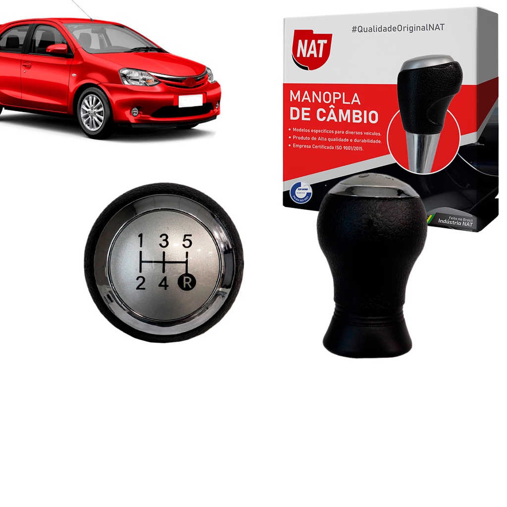 Manopla de Câmbio Etios Ano 2013 Até 2016 em Oferta na Shopee