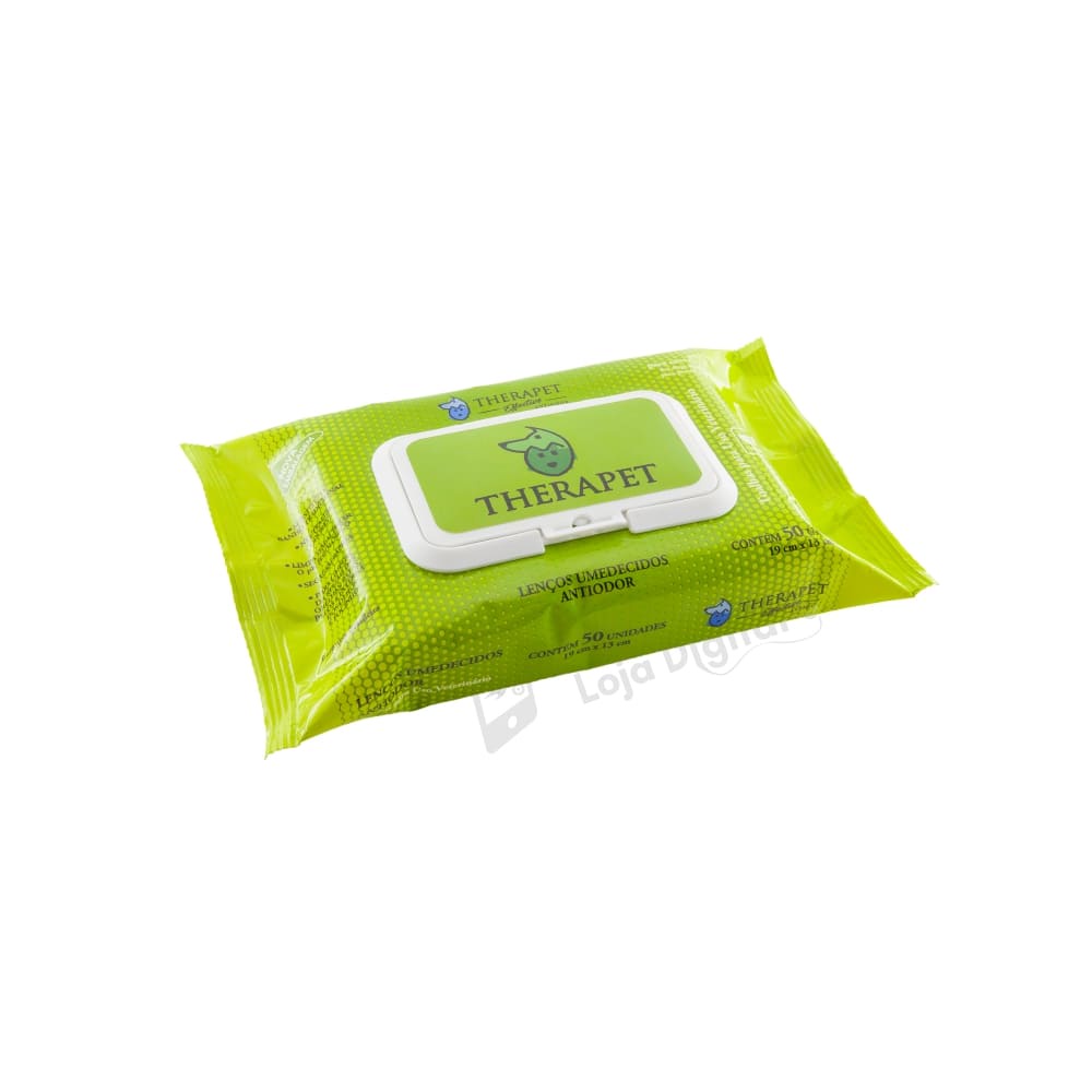 Lenço Umedecido Antiodor Flowpack 50un Banho e Tosa Therapet Original em Oferta na Shopee