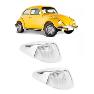 Par Lente Pisca Seta Dianteira + Capa Cromada Fusca Cristal Sorriso Largo 1970 1971 1972 1973 1974 1975 1976 1977 1978 1979 1980 1981 1982 1983 1984 1985 1986 1987 1988 1989 1990 1991 1992 1993 1994 1995 1996 em Oferta na Shopee