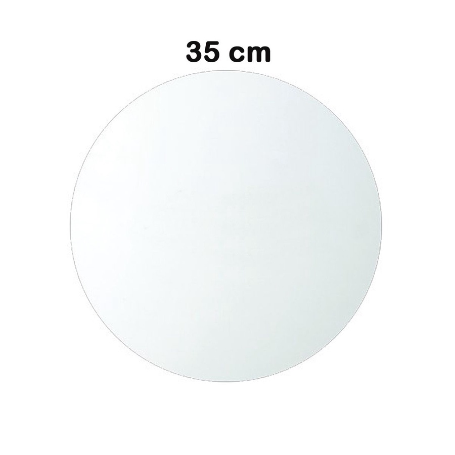 Tábua tabuleiro branca redonda 35cm em Oferta na Shopee