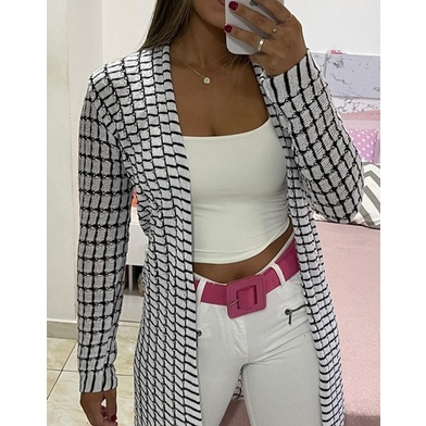 Cardigan Casaquinho Kimono Feminino Tricot Delicado — imagem 2 de 2