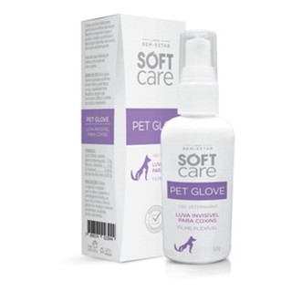Pet Glove Soft Care Luva Invisível P/ Coxins Pet Society 50g