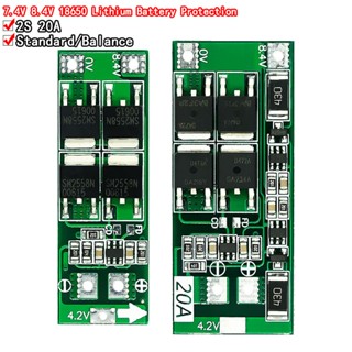 2S 20A 7.4V 8.4V 18650 Placa De Proteção De Bateria De Lítio/BMS Padrão/Equilíbrio Para Bricolagem