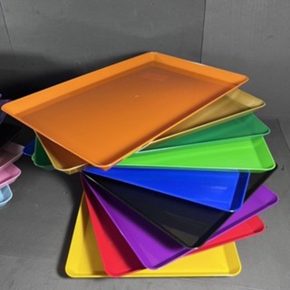 Bandeja Plástica Lisa Retangular Decorativa Para Docinhos 20x30cm Plasbel