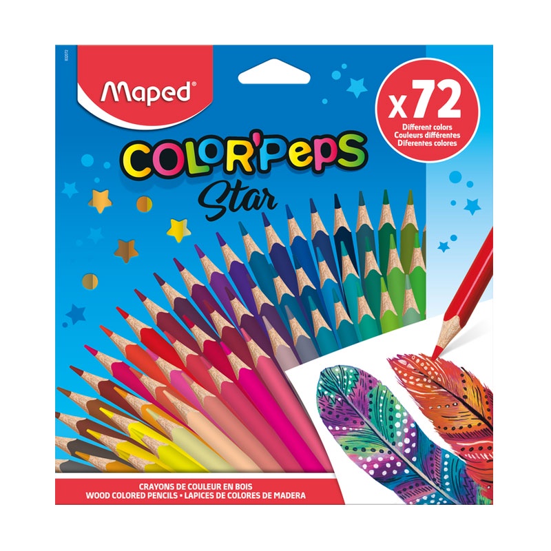 Lápis de cor Color''Peps Star 72 cores 832072ZV Maped em Oferta na Shopee