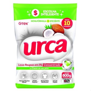 Lava Roupas Pó Concentrado Coco Urca Sachê - 800g em Oferta na Shopee