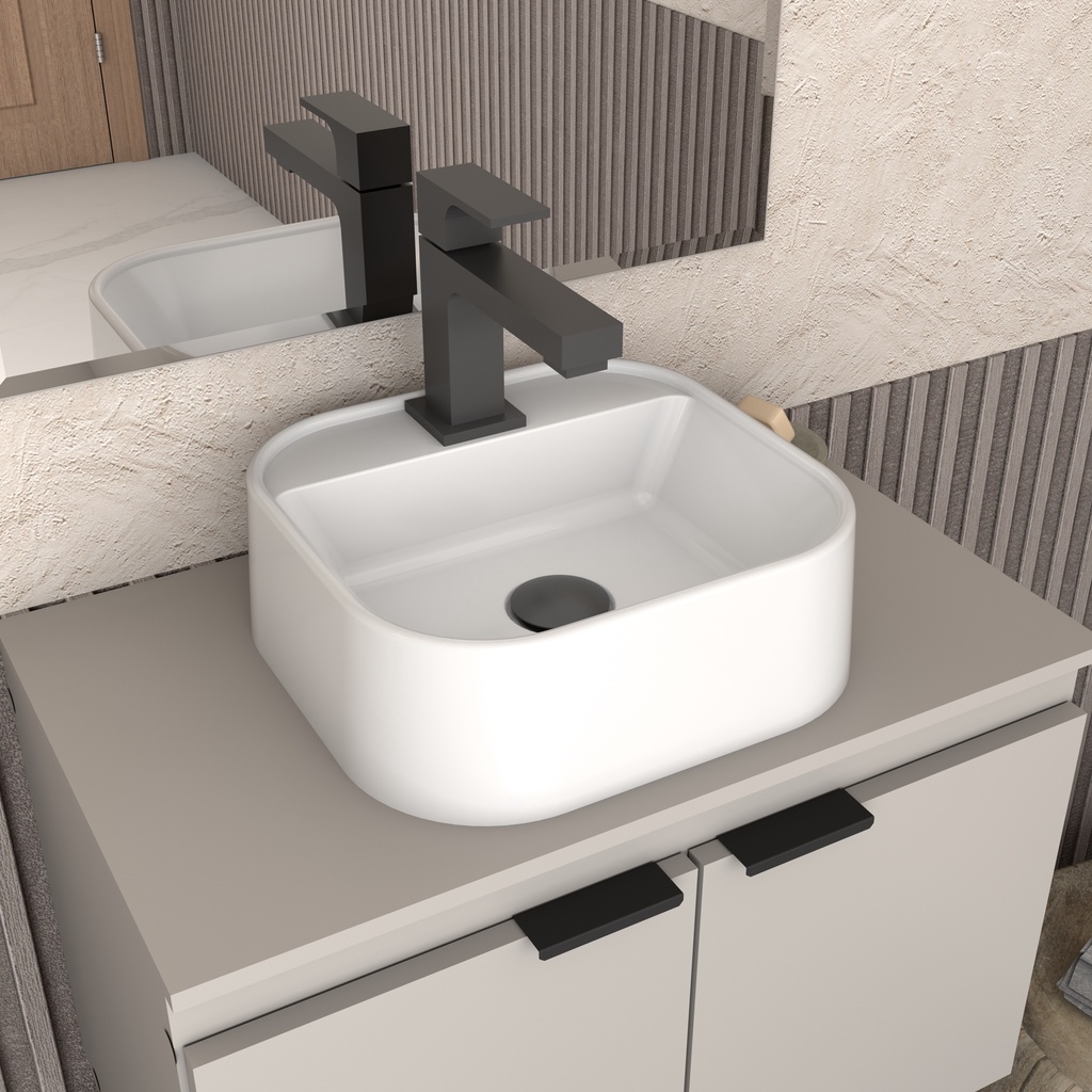 Cuba Pia Para Banheiro Lavabo Apoio Sobrepor Duna - Cozimax em Oferta na Shopee