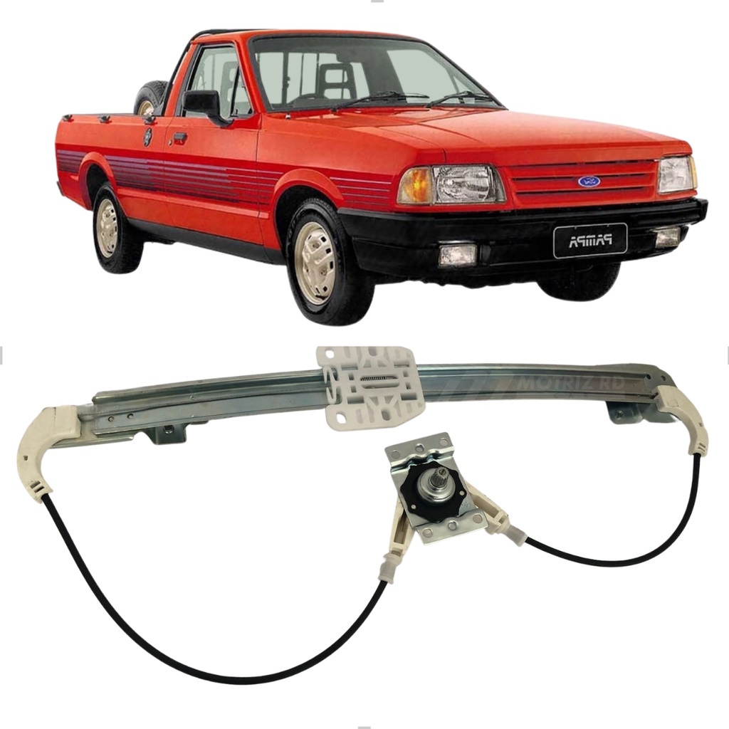Máquina Vidro Pampa Manual Lado Passageiro 1982 Até 1997