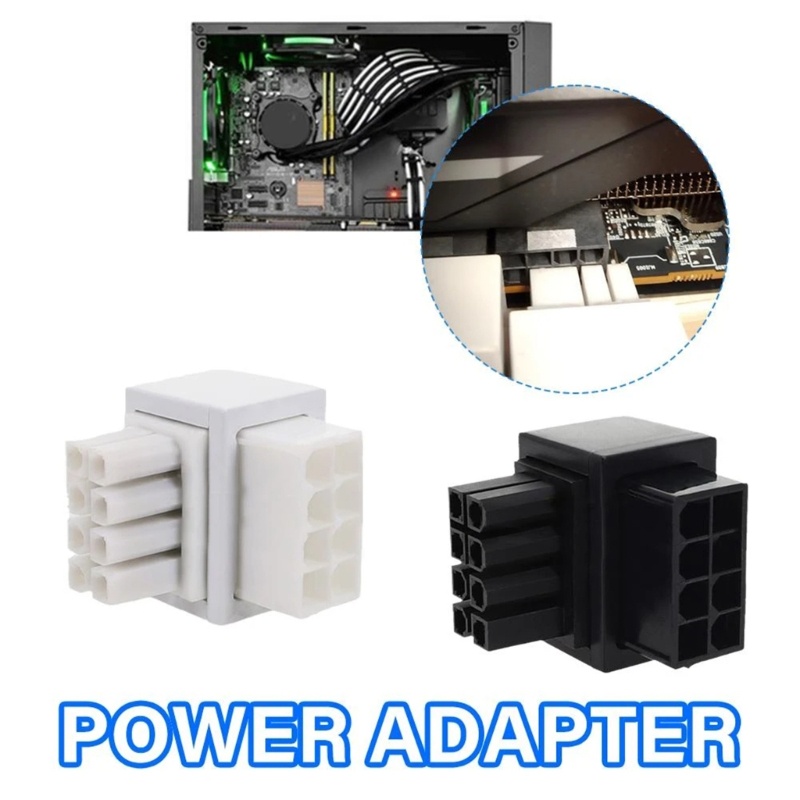XI Adaptador De Placa-Mãe De Computador ATX 8Pin Acessórios Conversores De Mesa De 90 Graus