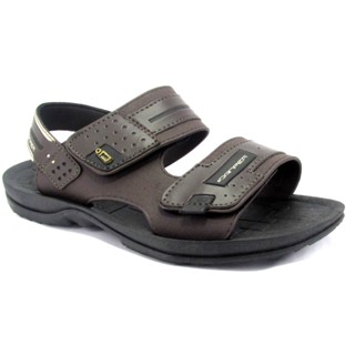 Sandalia Masculina Papete Danper Conforto Pvc Marron Cafe