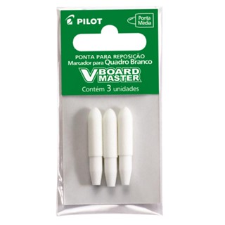 Ponta de pincel quadro branco com 3 unidades Pilot