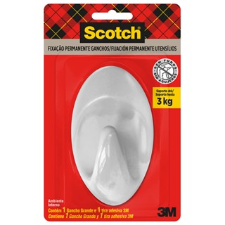 Gancho adesivo Scotch branco grande HB004683577 3M