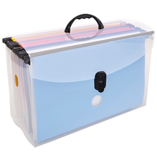 Maleta arquivo Delloplast com 10 pastas suspensas coloridas Cristal 0319.H Dello em Oferta na Shopee