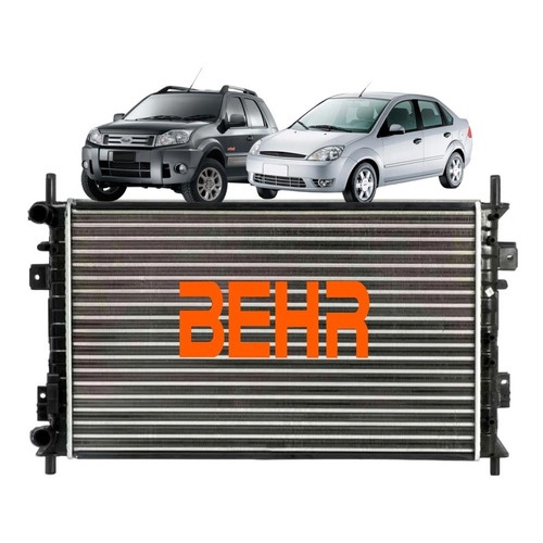 Radiador Behr Fiesta Ecosport 1.0 1.6 2.0 2003 2005 2007 2009 2011 2012 em Oferta na Shopee