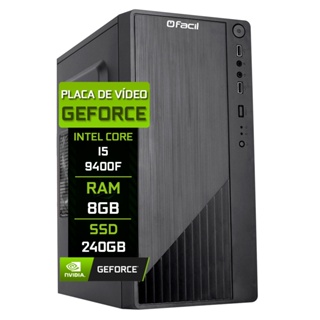 Computador Fácil Intel Core i5 9400f (Nona Geração) 8GB DDR4 3000MHz GeForce SSD 240GB em Oferta na Shopee