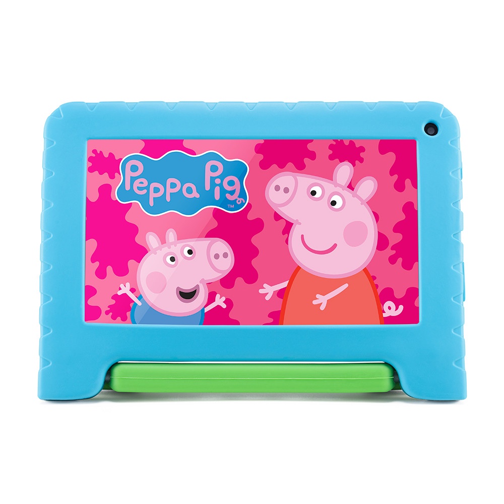 Tablet Multi Peppa Pig Controle Parental 32GB + Tela 7 pol + Case + Wi-fi + Android 11+  Quad Core Preto NB375