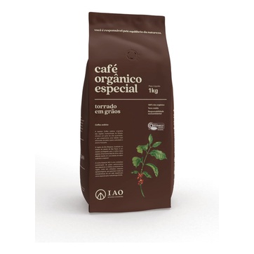 Café Orgânico Especial, Iao, Torrado Em Grãos, Premium 1000g