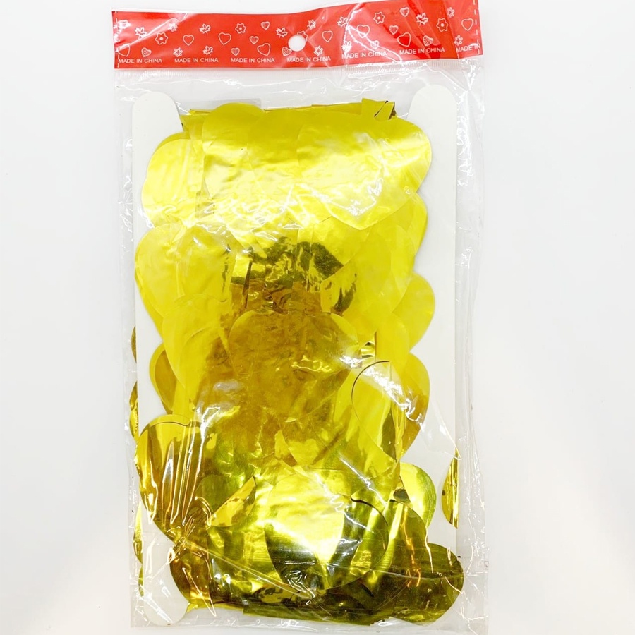 Cortina Decorativa de Coração Dourado - 1 Unidade - ArtLille - Rizzo