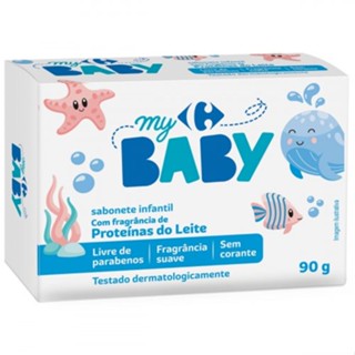 Sabonete em Barra Infantil Carrefour My Baby Proteinas do Leite 90g